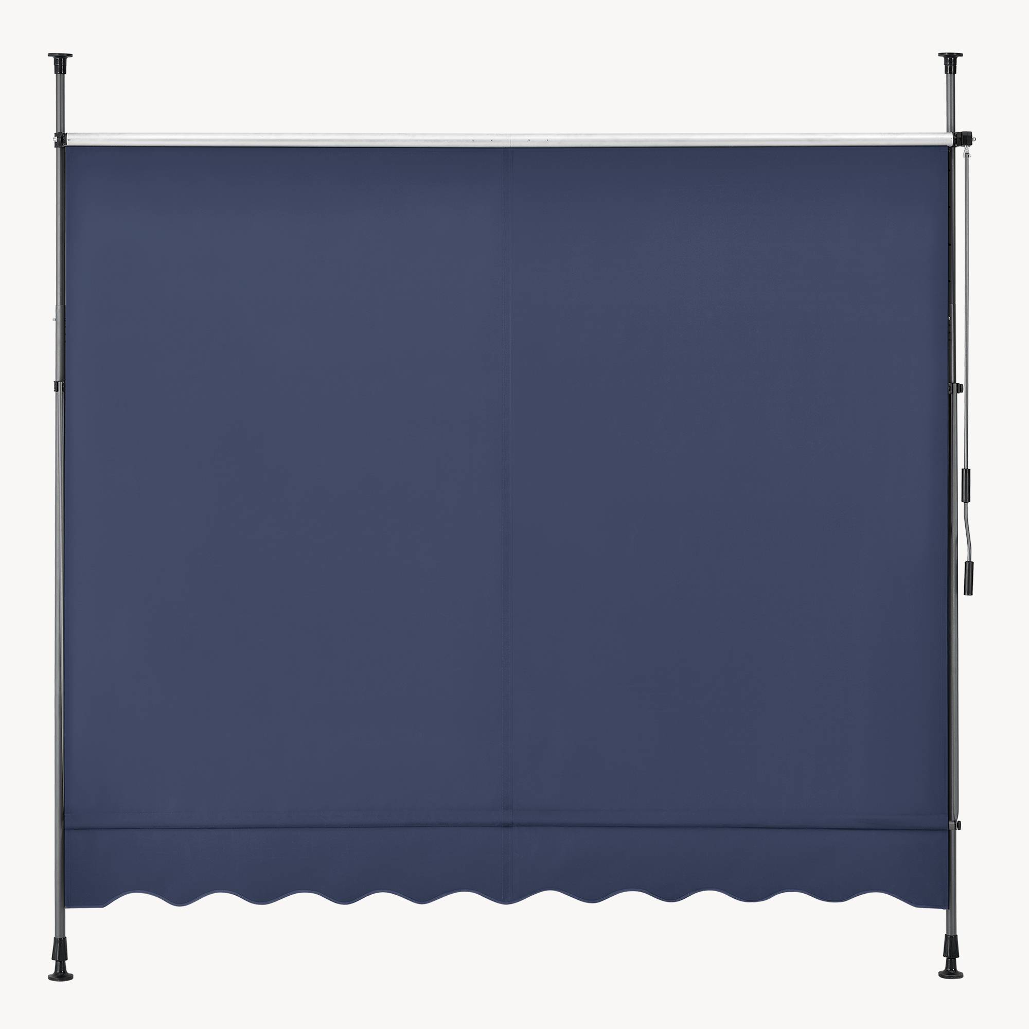 Pro.Tec - Store Banne Téléscopique Acier Polyester 350 x 120 x 220-309 cm Bleu Foncé [pro.tec] - Image 9