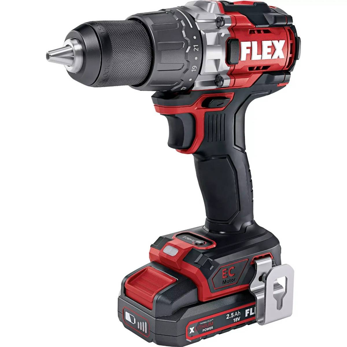 Perceuse-visseuse sans fil - 18V - FLEX - 2 Vitesses + mode Turbo + L-Boxx + Batterie + Chargeur - 531274 - Image 2