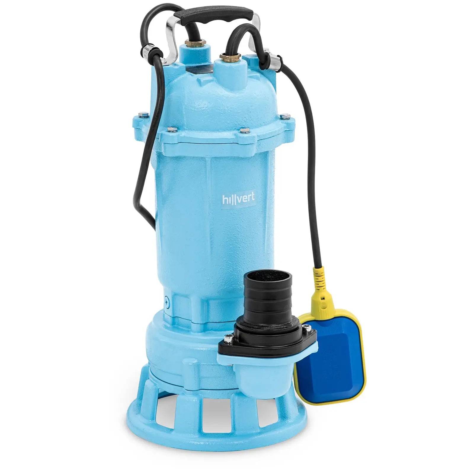 Pompe immergée 500 l/min 2100 watts interrupteur à flotteur broyeur aluminium fonte de fer - Image 1