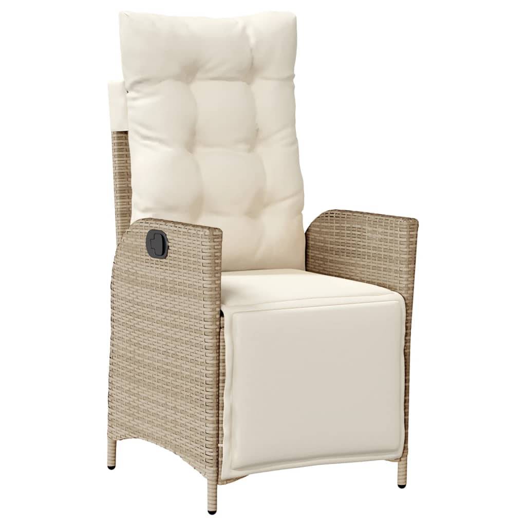 Chaise bois composite 1 places rotin beige 57 x 61 x 93 cm - Prolenta premium p374.5 - Image 1