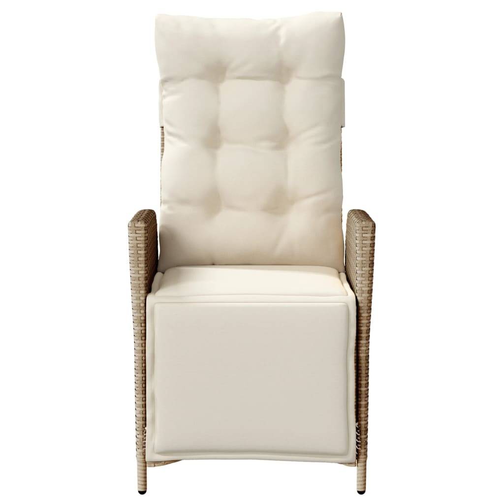 Chaise bois composite 1 places rotin beige  57 x 61 x 93 cm  - Prolenta premium  p374.5 - Image 4
