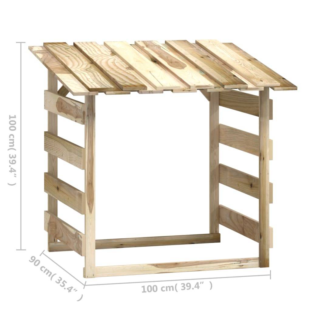 Arche de Jardin Pergola Bois Pin Imprégné Support Rosiers Entrée 200x40cm Gris - ComfortXL Outdoor Living - Image 7