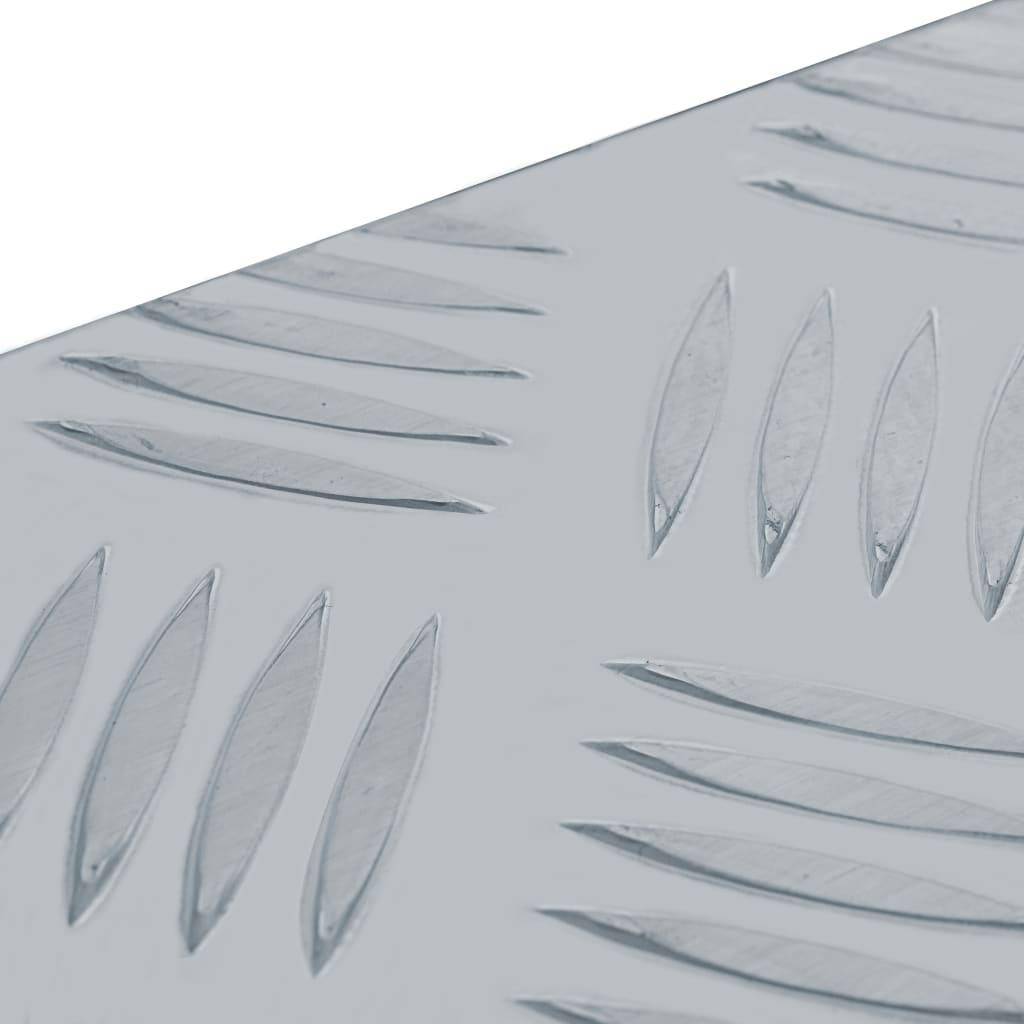 Helloshop26 - Boîte en aluminium outils caisse de rangement coffre à outils 90,5 cm argenté - Image 6