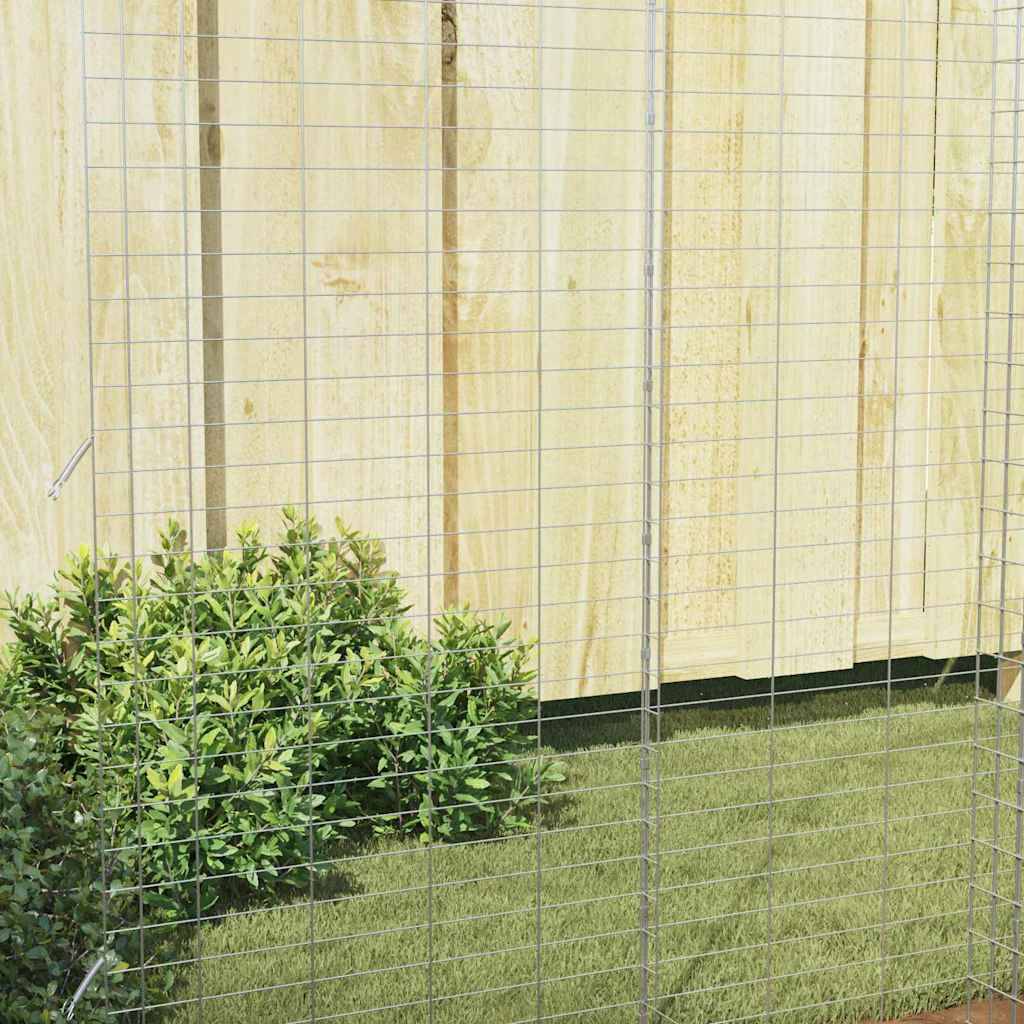 Vidaxl - Cage pour lapins Argenté 200 x 100 x 210 cm Acier galvanisé vidaXL 42019241 - Image 6
