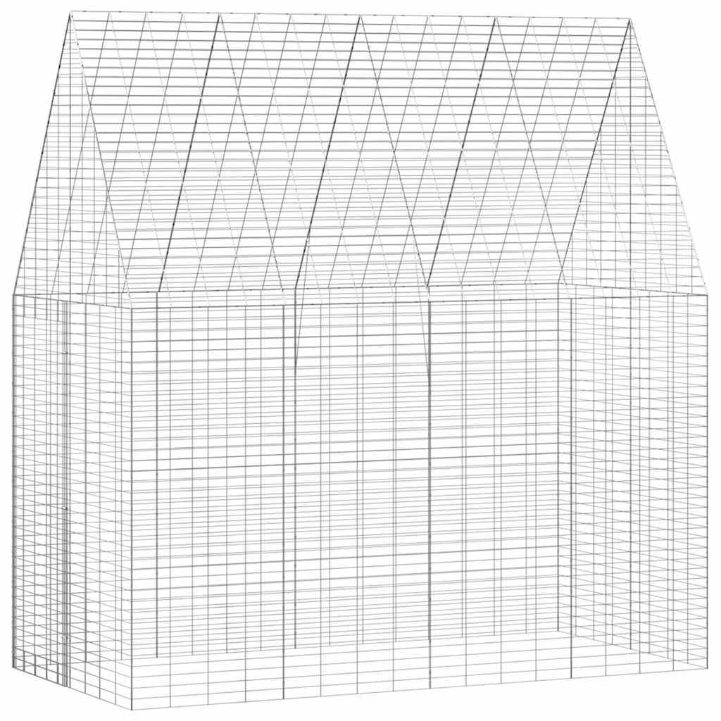 Vidaxl - Cage pour lapins Argenté 200 x 100 x 210 cm Acier galvanisé vidaXL 42019241 - Image 2
