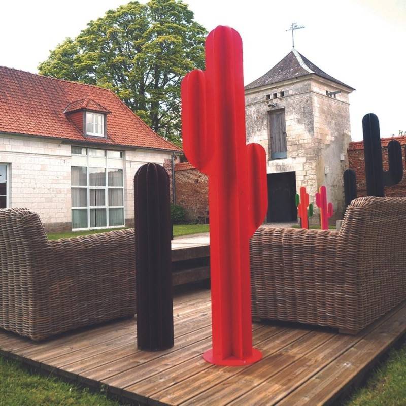 Cactus métal 3 branches H:170 cm - Rouille - Jardinex - Image 3