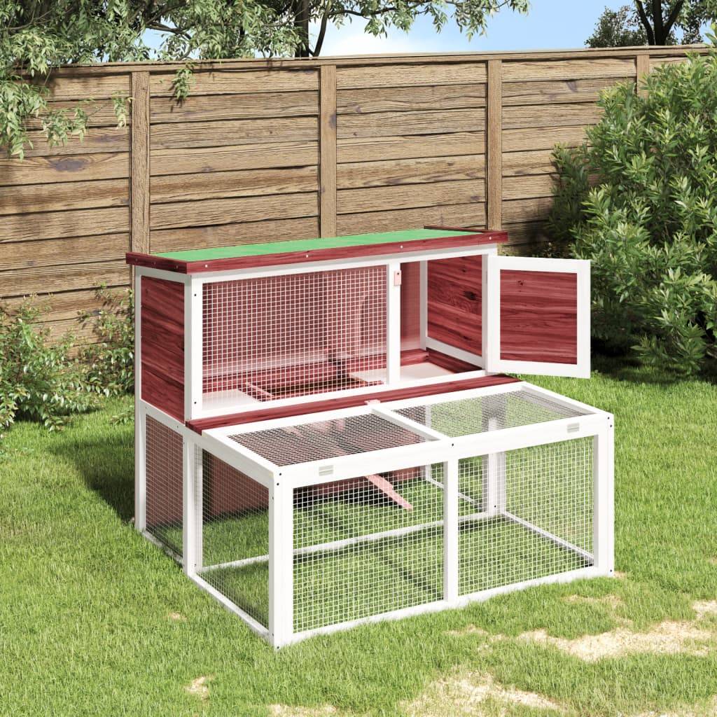 Vidaxl - Clapier moka 102x90x84,5 cm bois de pin massif vidaXL 172285 - Image 1