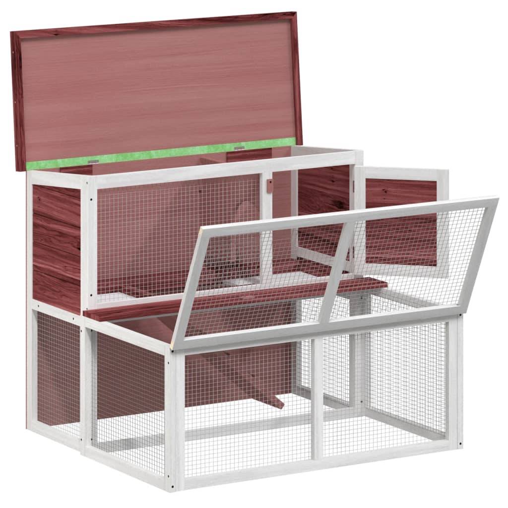 Vidaxl - Clapier moka 102x90x84,5 cm bois de pin massif vidaXL 172285 - Image 5