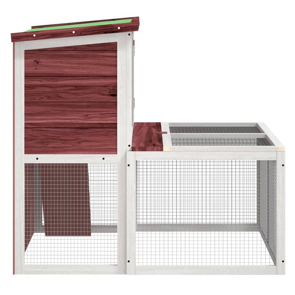 Vidaxl - Clapier moka 102x90x84,5 cm bois de pin massif vidaXL 172285 - Image 7