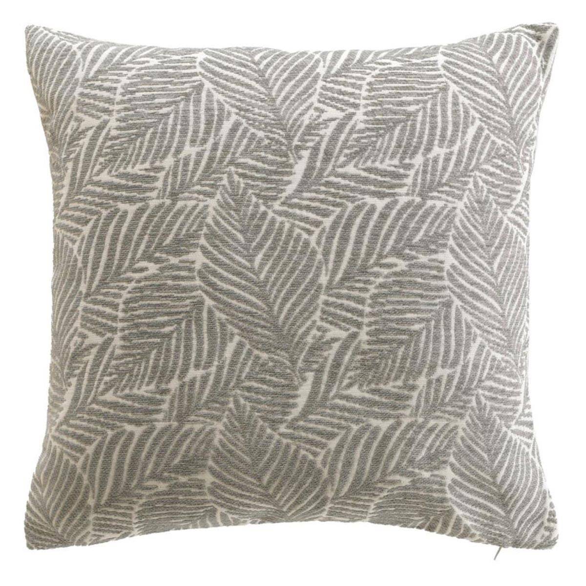 Housse de Coussin Jacquard "Vivo" 40x40cm Gris - Image 1