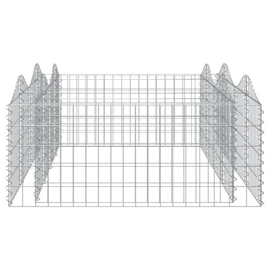 Vidaxl - Lit surélevé à gabions arqué 200x100x50 cm Fer galvanisé vidaXL 153550 - Image 5