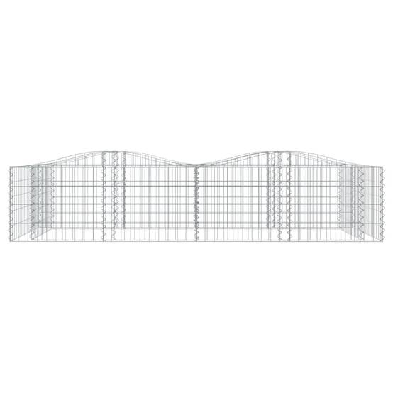 Vidaxl - Lit surélevé à gabions arqué 200x100x50 cm Fer galvanisé vidaXL 153550 - Image 4