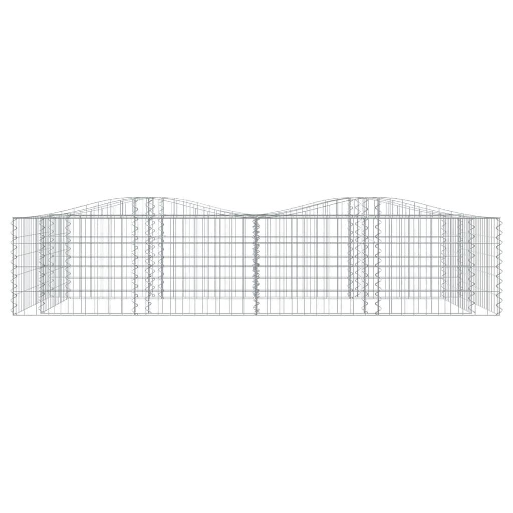 Vidaxl - Lit surélevé à gabions arqué 200x100x50 cm Fer galvanisé vidaXL 153550 - Image 4