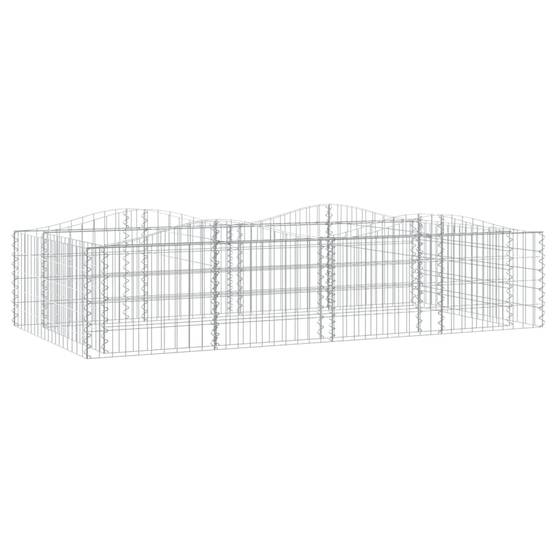 Vidaxl - Lit surélevé à gabions arqué 200x100x50 cm Fer galvanisé vidaXL 153550 - Image 2