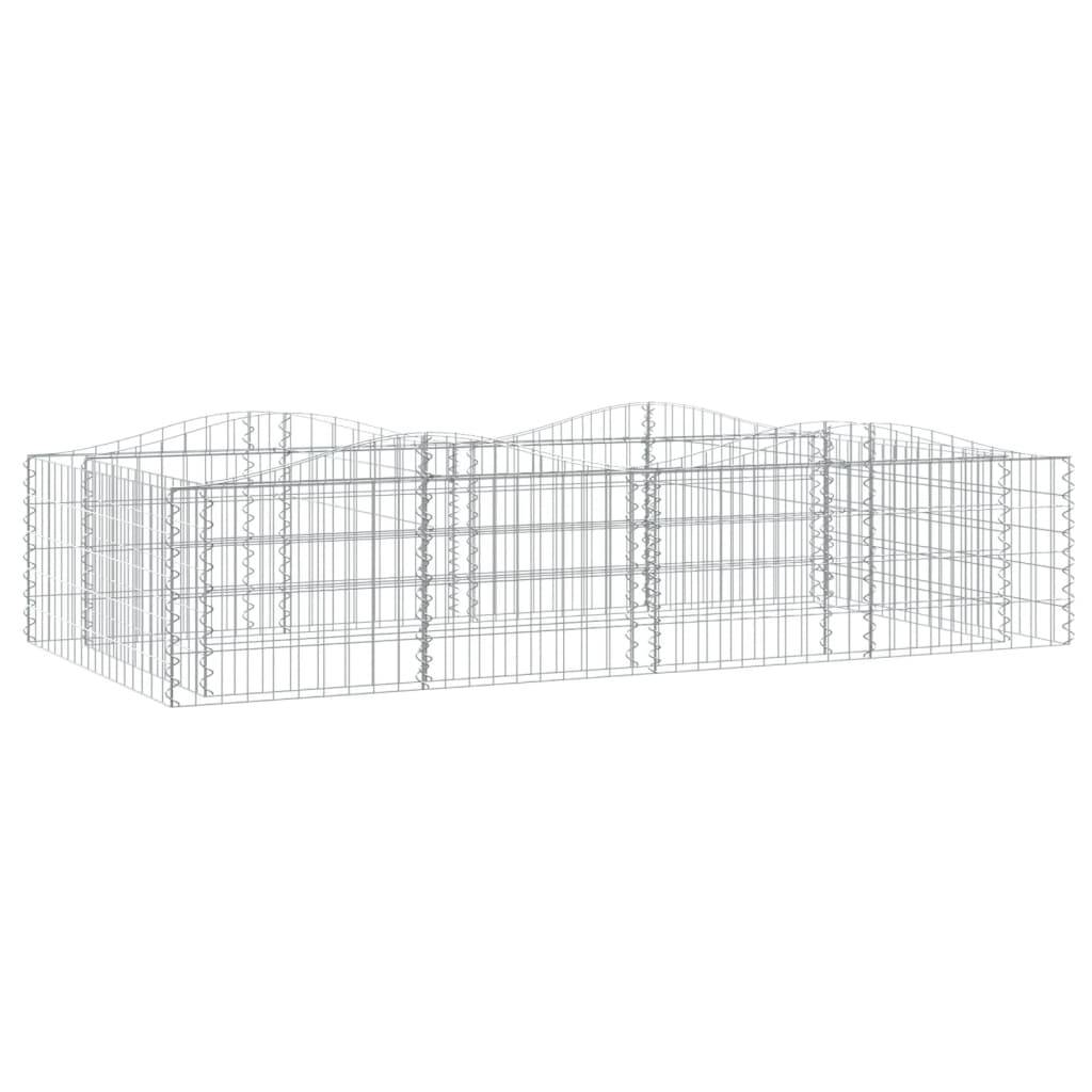 Vidaxl - Lit surélevé à gabions arqué 200x100x50 cm Fer galvanisé vidaXL 153550 - Image 2