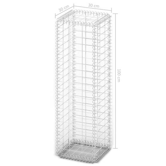 PANGIVO - Panier de gabion avec couvercle fil galvanisé 100 x 30 x 30 cm - PANGIVO - Image 7
