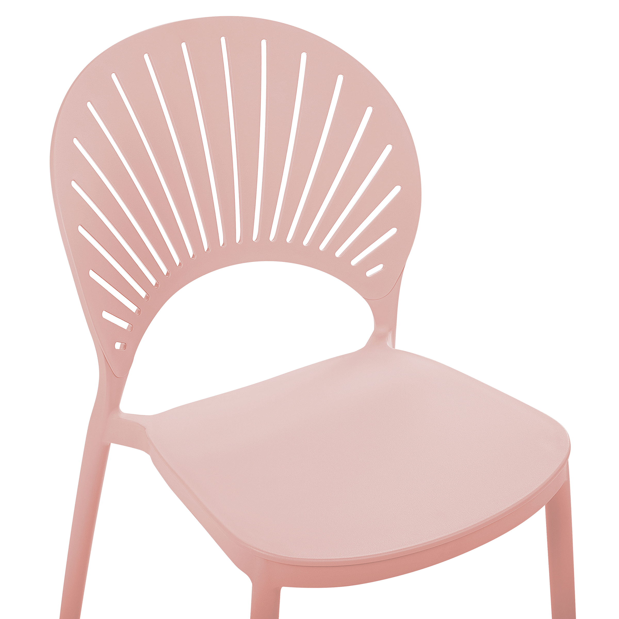 Beliani - Chaise de salle à manger Polypropylène Rose pastel OSTIA - 46x51x83- Beliani - Image 8