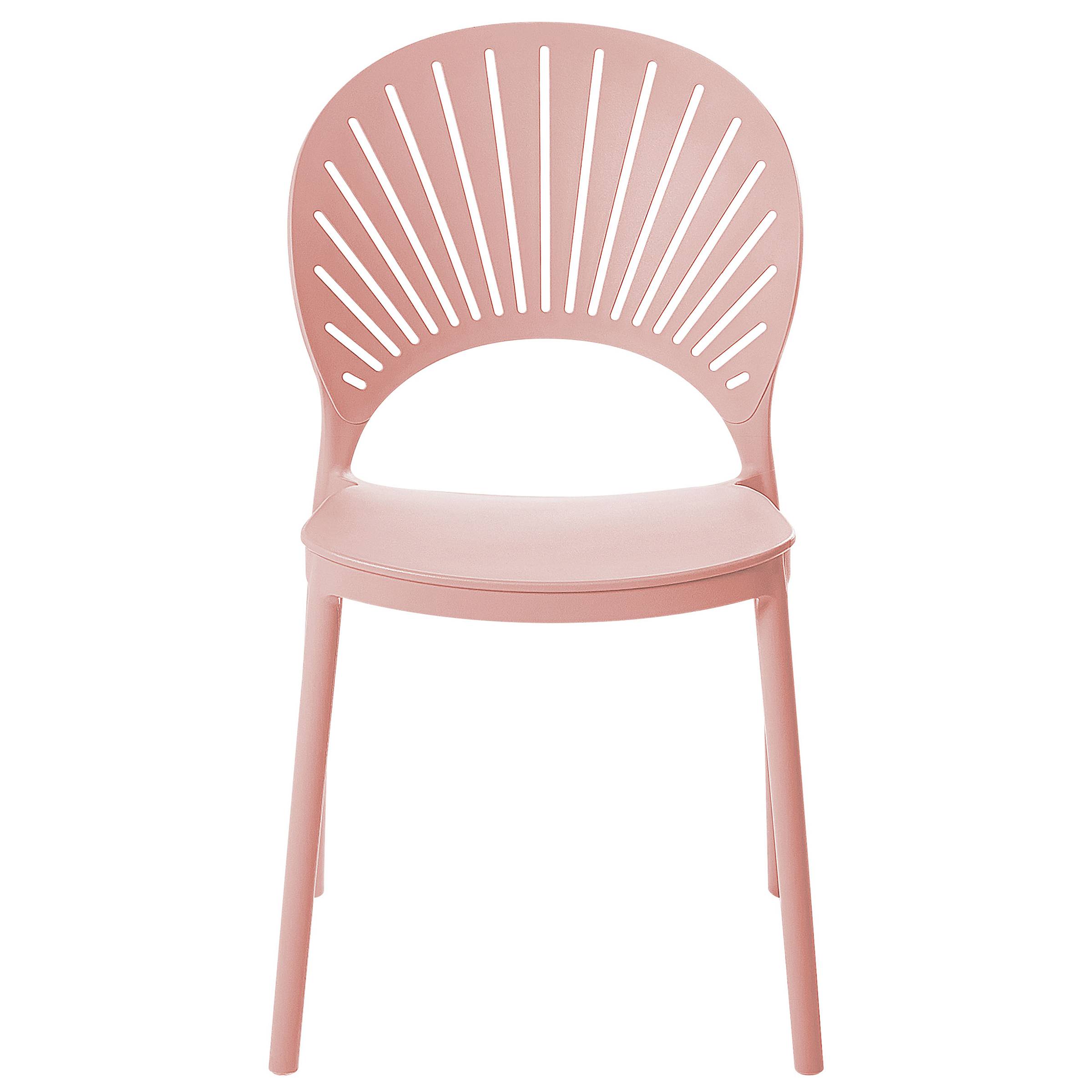 Beliani - Chaise de salle à manger Polypropylène Rose pastel OSTIA - 46x51x83- Beliani - Image 6