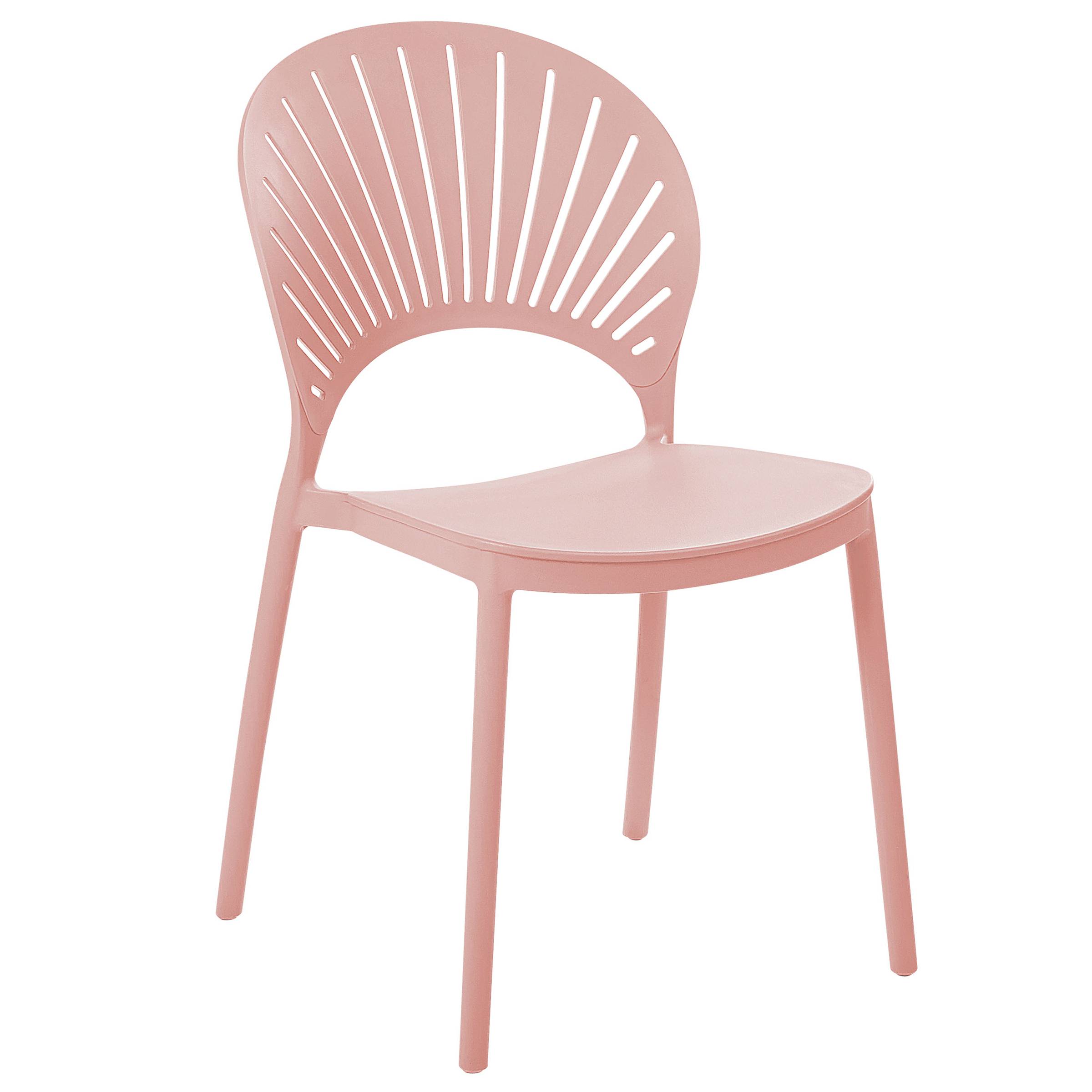 Beliani - Chaise de salle à manger Polypropylène Rose pastel OSTIA - 46x51x83- Beliani - Image 4