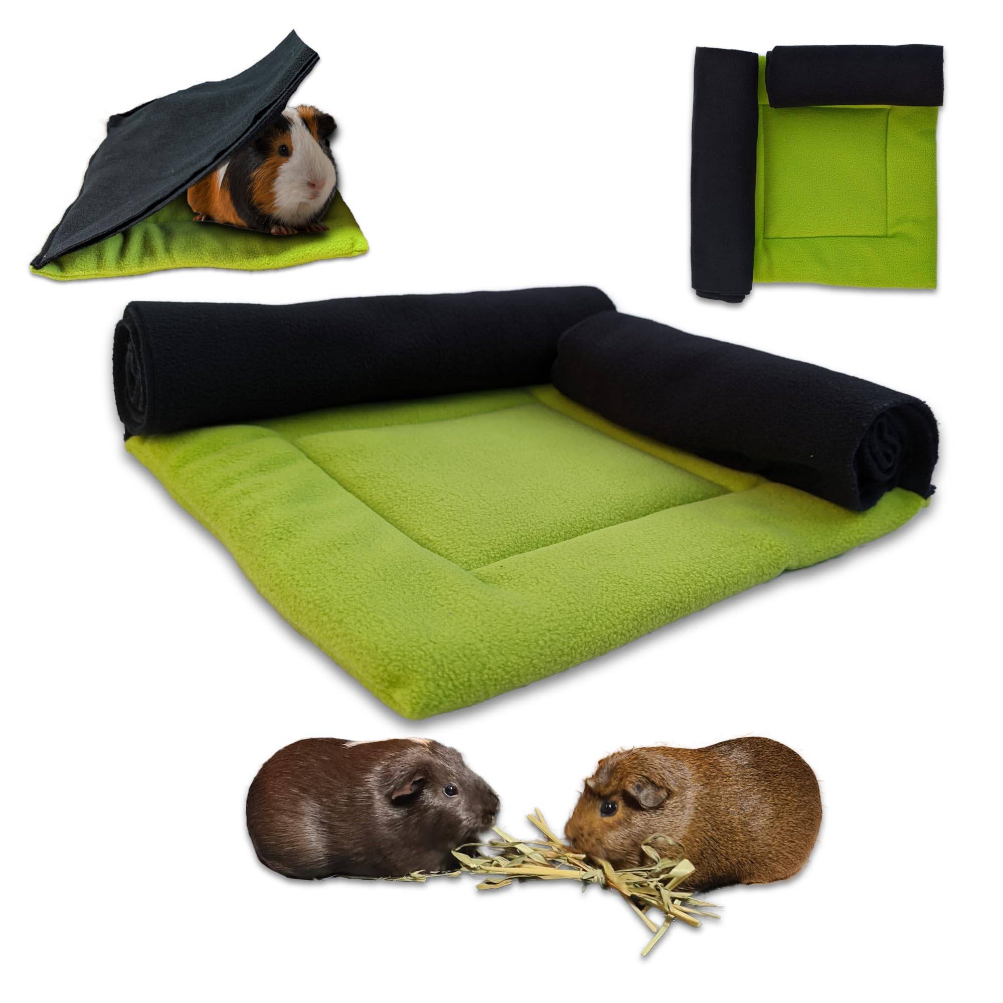Coussin Polaire avec 2 Boudins Tunnels pour Cochon d'Inde et Lapin - Neo Solvo - Image 1