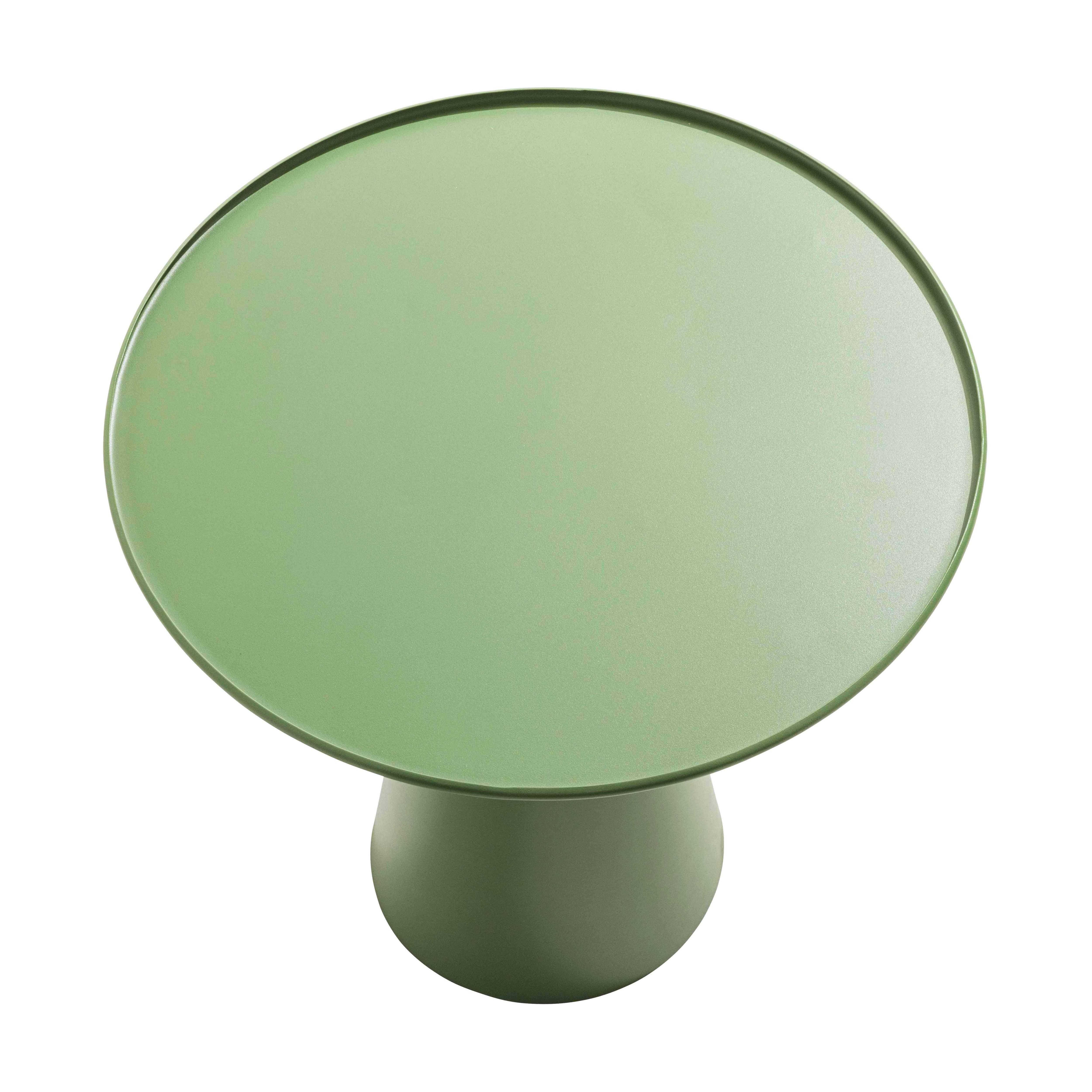 Oviala - Table basse ronde 50 cm en acier vert cactus Gomba Gomba - Oviala - Image 3