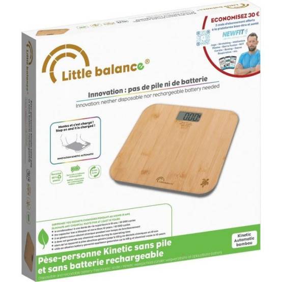 Balance - Pese Personne - LITTLE BALANCE - Kinétic automatique - Bambou - Image 4
