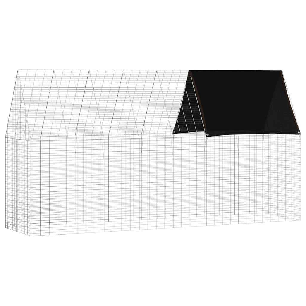 Vidaxl - Cage pour lapins Argenté 400 x 100 x 210 cm Acier galvanisé vidaXL 42019248 - Image 2