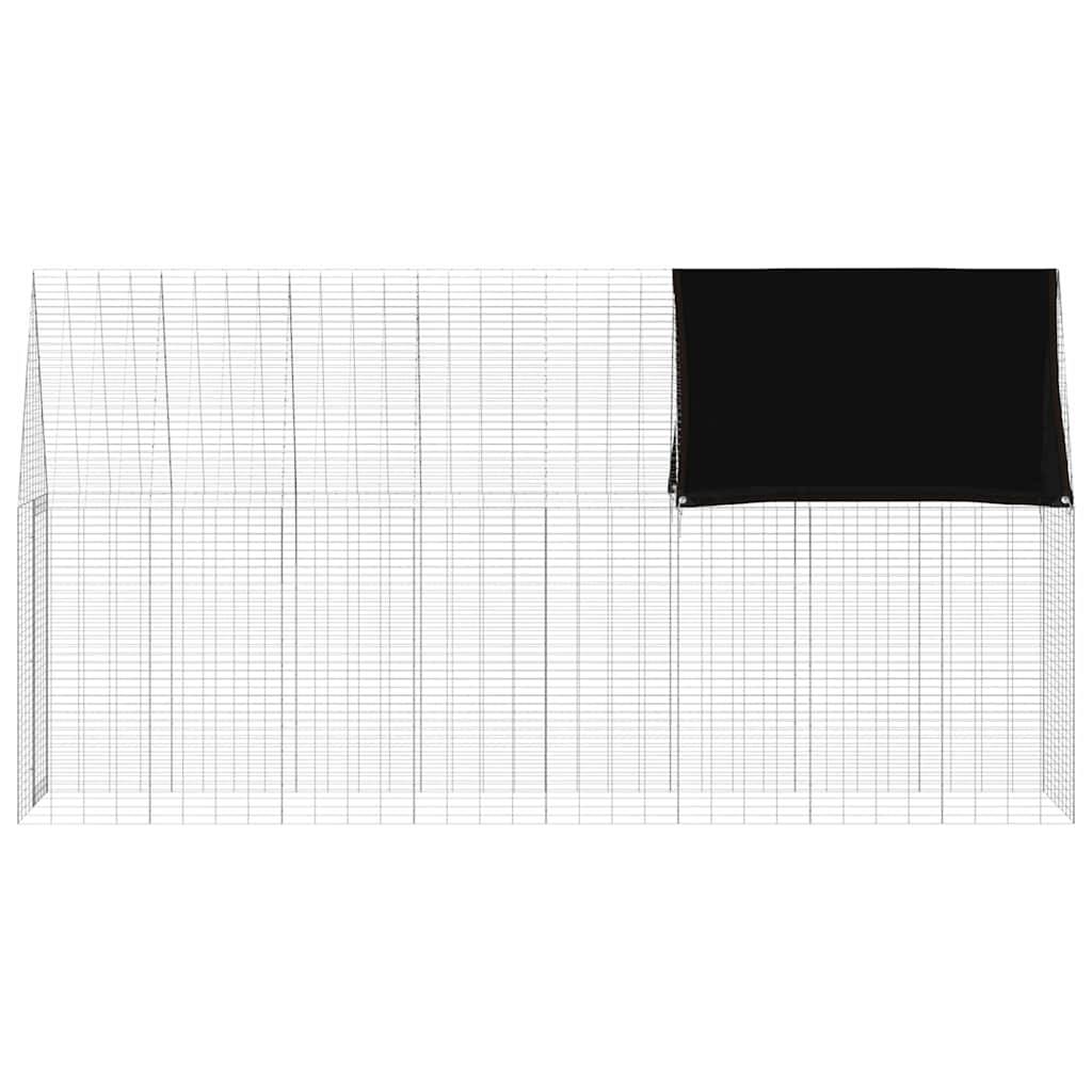 Vidaxl - Cage pour lapins Argenté 400 x 100 x 210 cm Acier galvanisé vidaXL 42019248 - Image 9