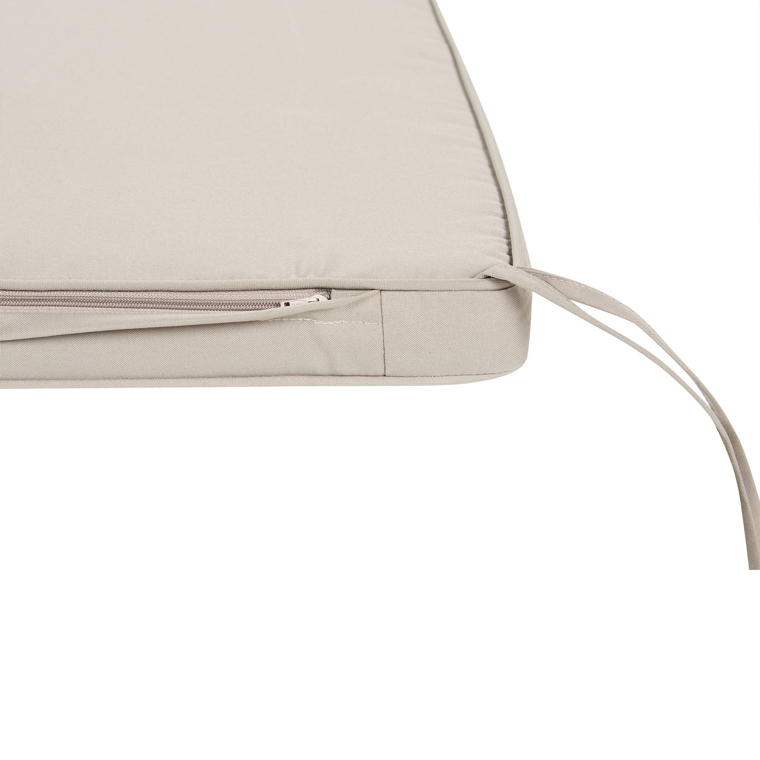 Beliani - Coussin d'assise d'extérieur Polyester Taupe SOVANA - Beliani - Image 6
