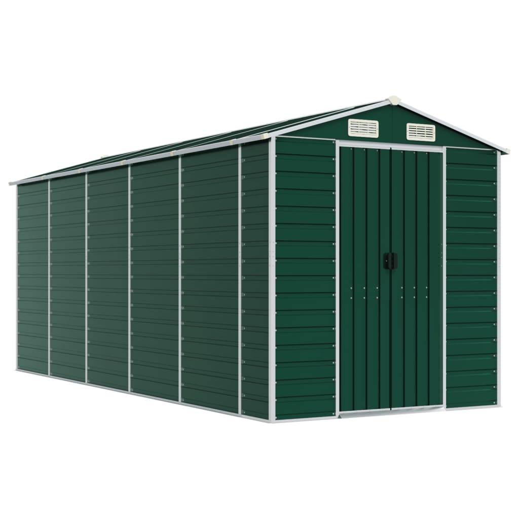 Vidaxl - Abri de jardin vert 191x470x198 cm acier galvanisé vidaXL 3188235 - Image 2