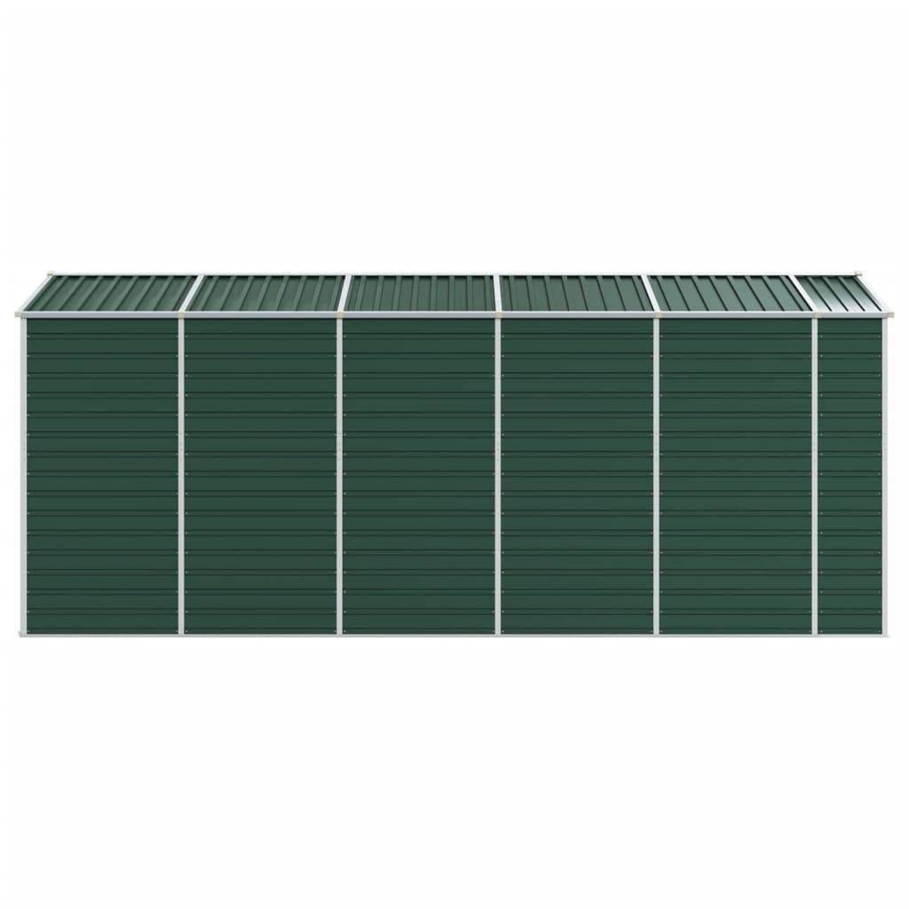 Vidaxl - Abri de jardin vert 191x470x198 cm acier galvanisé vidaXL 3188235 - Image 7