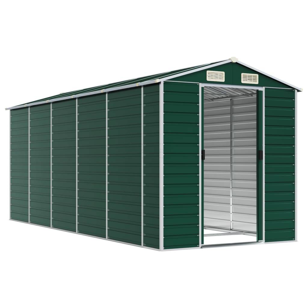 Vidaxl - Abri de jardin vert 191x470x198 cm acier galvanisé vidaXL 3188235 - Image 9
