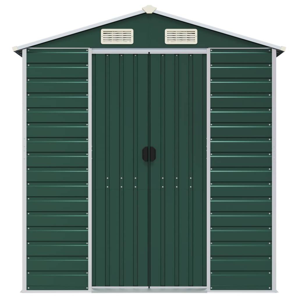Vidaxl - Abri de jardin vert 191x470x198 cm acier galvanisé vidaXL 3188235 - Image 5