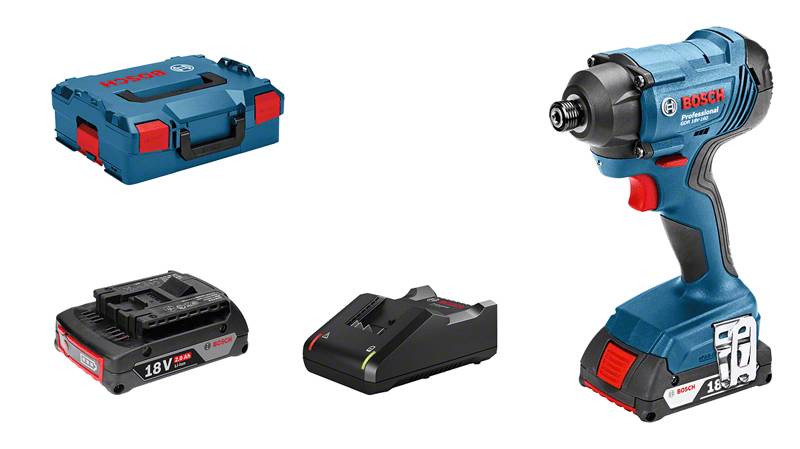 Bosch Professional - Visseuse à chocs GDR 18V-160 BOSCH - 2 batteries 2.0Ah li-ion + chargeur - 06019G5100 - Image 1