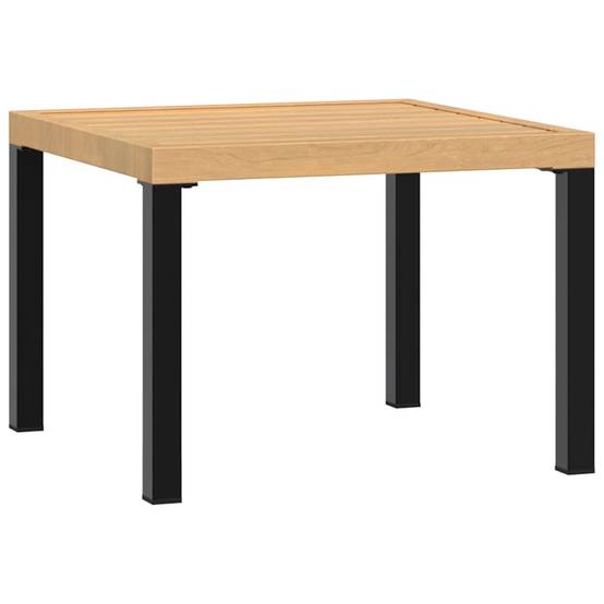 Maison Chic - Table d'extérieur - Table basse de jardin - Table de jardin noir 55x55x39,5 cm acier enduit de poudre MP735 - Image 1