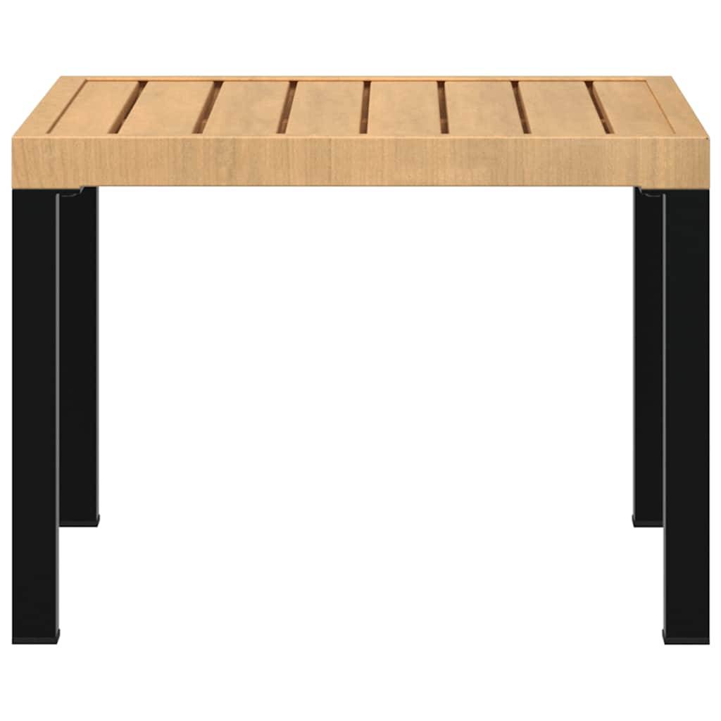 Maison Chic - Table d'extérieur - Table basse de jardin - Table de jardin noir 55x55x39,5 cm acier enduit de poudre MP735 - Image 4