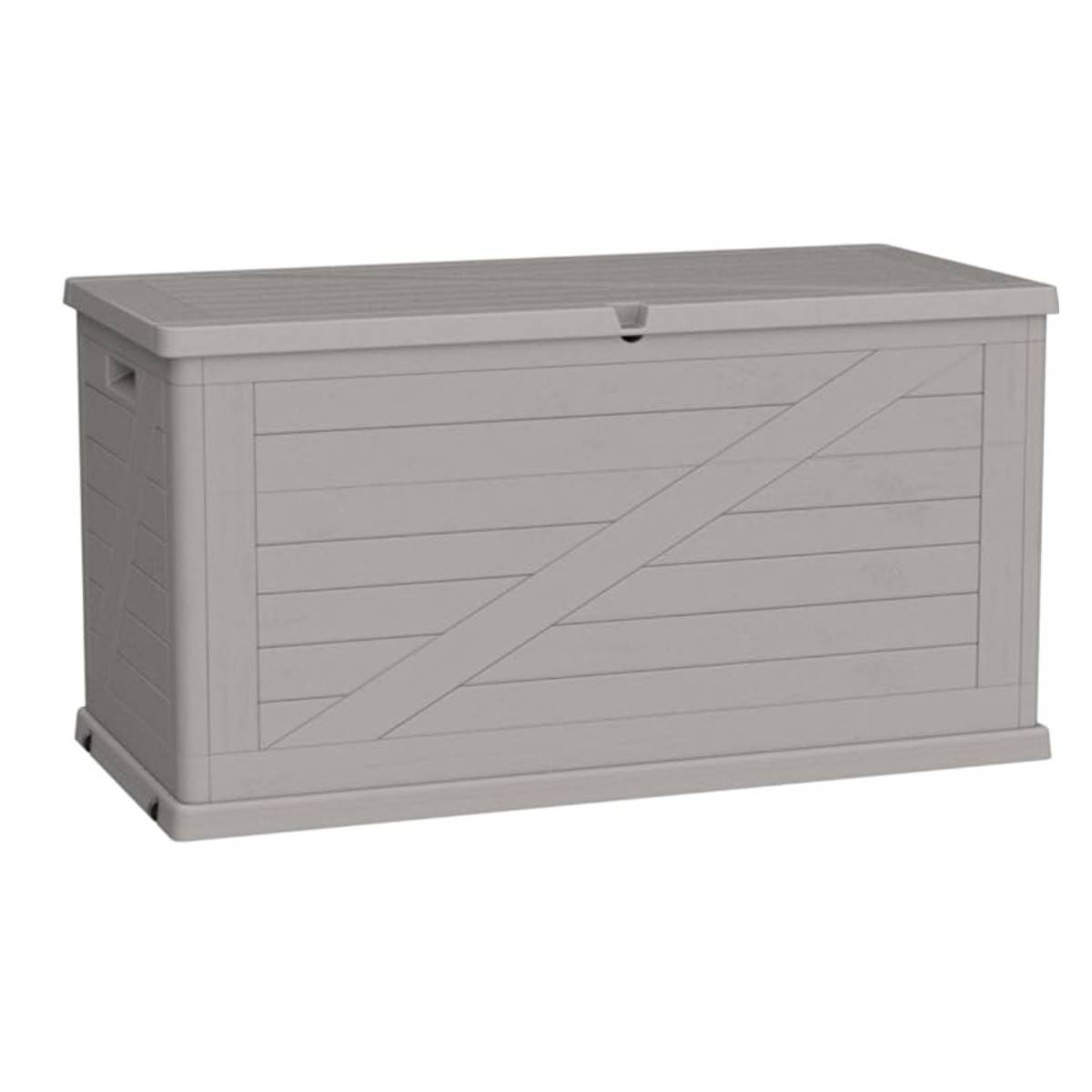 Coffre de rangement 420L 120x57x63 cm Effet bois Résine TOOMAX - Image 3