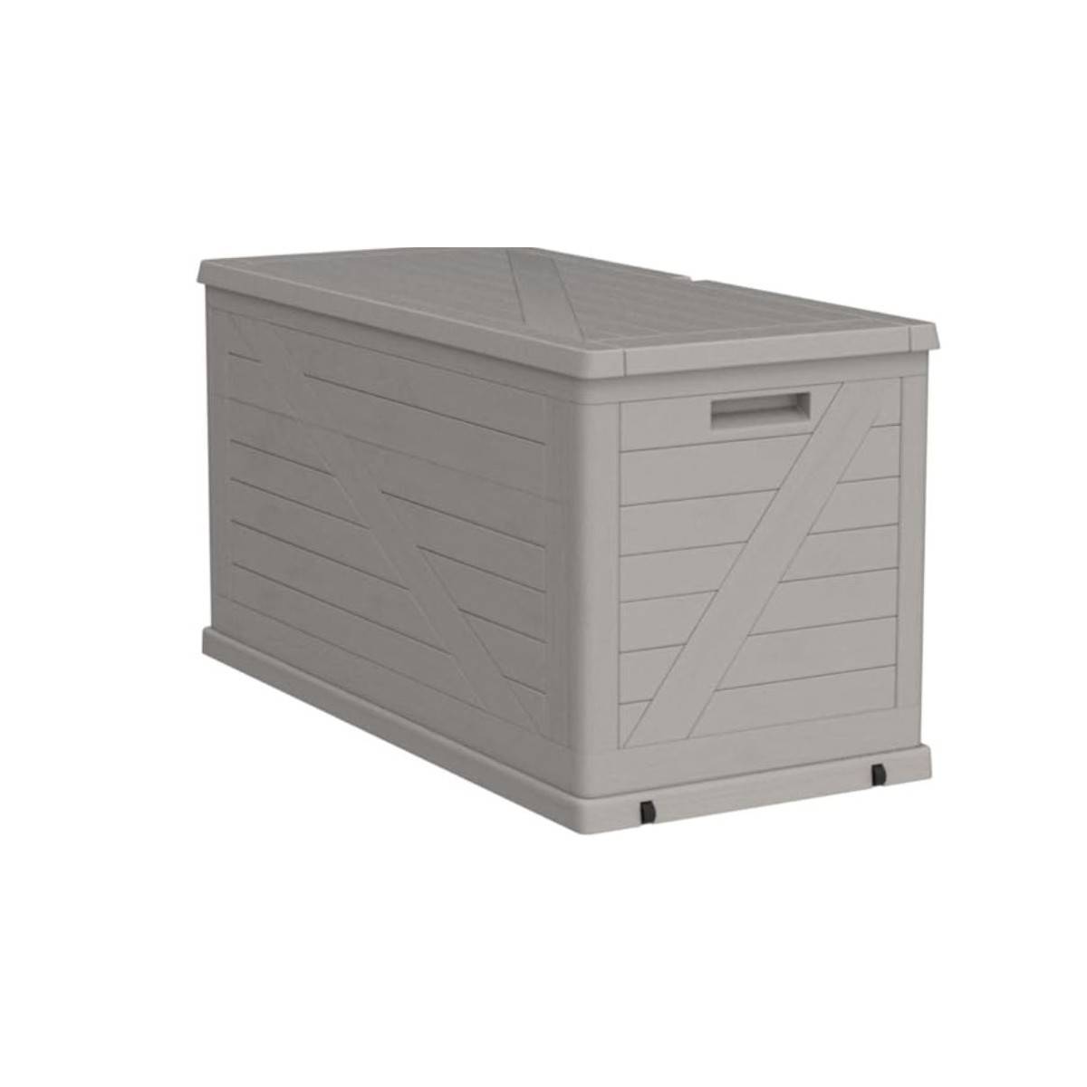 Coffre de rangement 420L 120x57x63 cm Effet bois Résine TOOMAX - Image 2