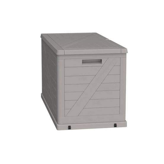 Coffre de rangement 420L 120x57x63 cm Effet bois Résine TOOMAX - Image 1