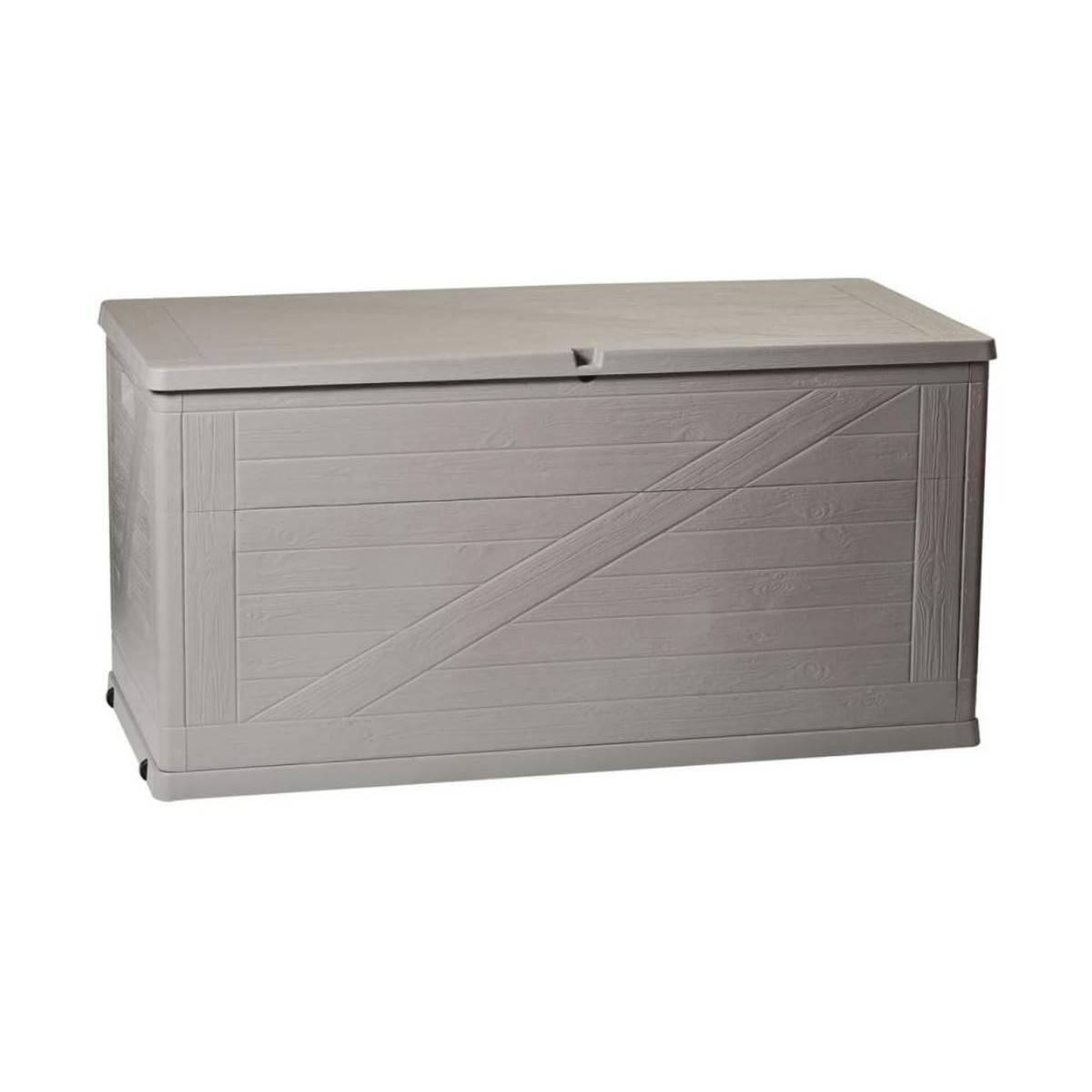 Coffre de rangement 420L 120x57x63 cm Effet bois Résine TOOMAX - Image 4