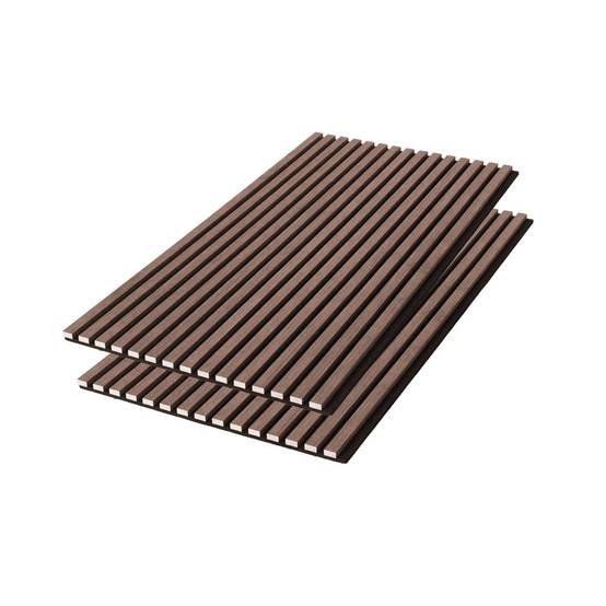 Set de 2 panneaux muraux acoustiques décoratifs en feutrine et MDF noyer 60x120cm - Kyoto | sweeek - Image 6