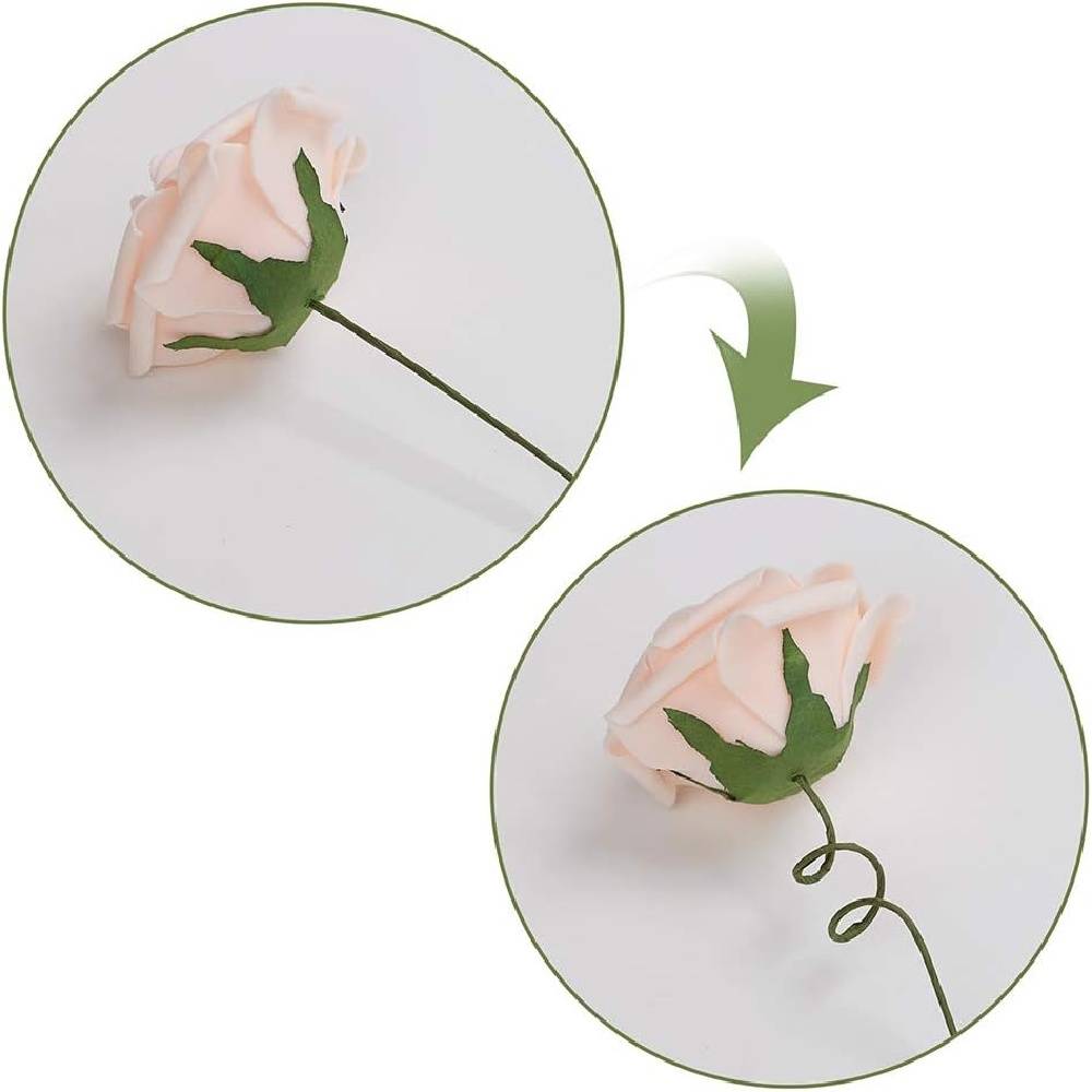 25PCS Fleurs Artificielles Roses Mousse  -IntiMeg - Image 3