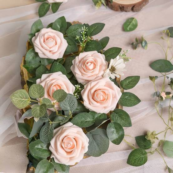 25PCS Fleurs Artificielles Roses Mousse -IntiMeg - Image 4
