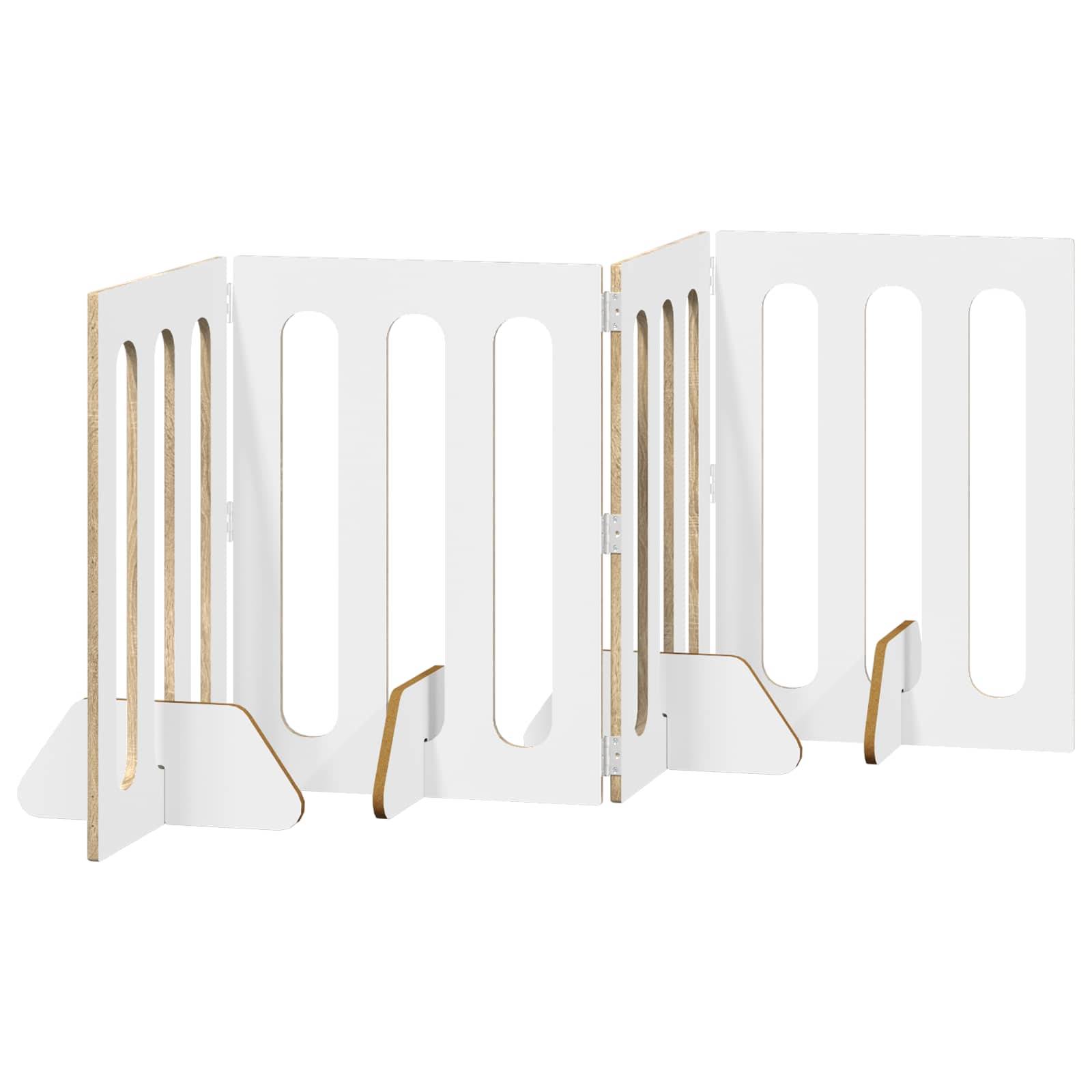 ComfortXL - Clôture pour animaux bois ingénierie intérieur barrière pliable chêne sonoma - ComfortXL Outdoor Living - Image 5