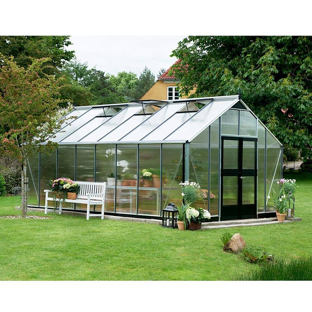 Juliana - Serre en polycarbonate 21,4  m² Gartner, aluminium - Juliana