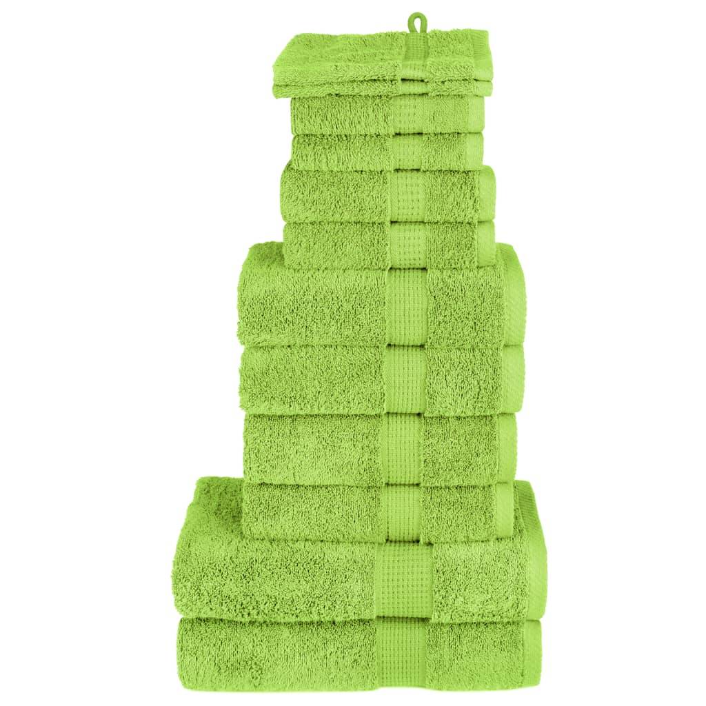 Ensemble de serviettes de qualité supérieure SOLUND 12 pcs vert Maison Chic - Image 2