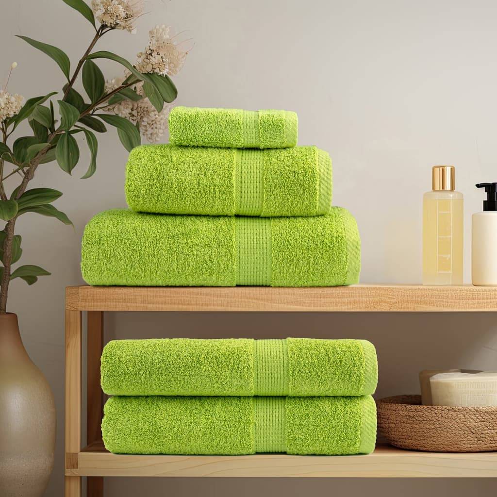 Ensemble de serviettes de qualité supérieure SOLUND 12 pcs vert Maison Chic - Image 3