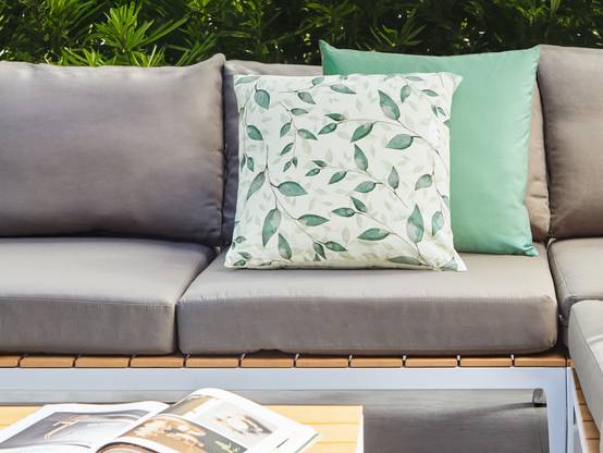Beliani - Coussin d'extérieur Polyester Vert FLYLEAF - 45x7x45- Beliani - Image 1