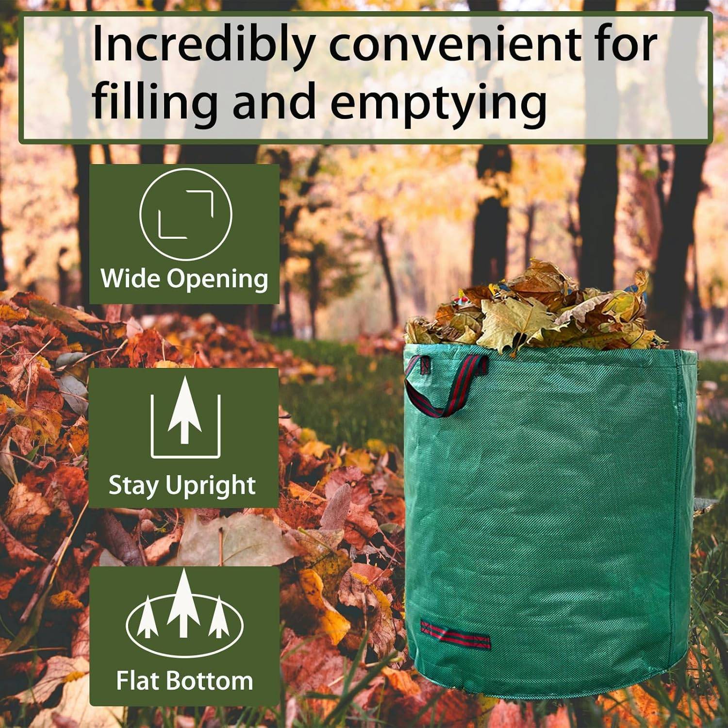 Grands sacs résistants pour déchets de jardin - 67x76cm DtopbuyAge - Image 2