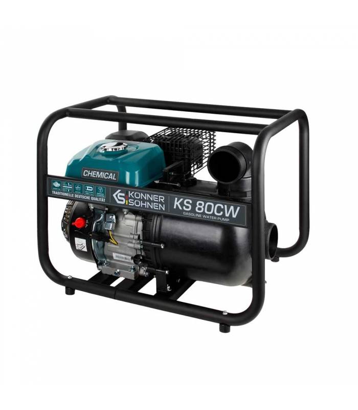 Motopompe spéciale eau de mer et produits chimiques 212cc 3 pouces 60000L/h Könner Söhnen KS 80CW - Image 2